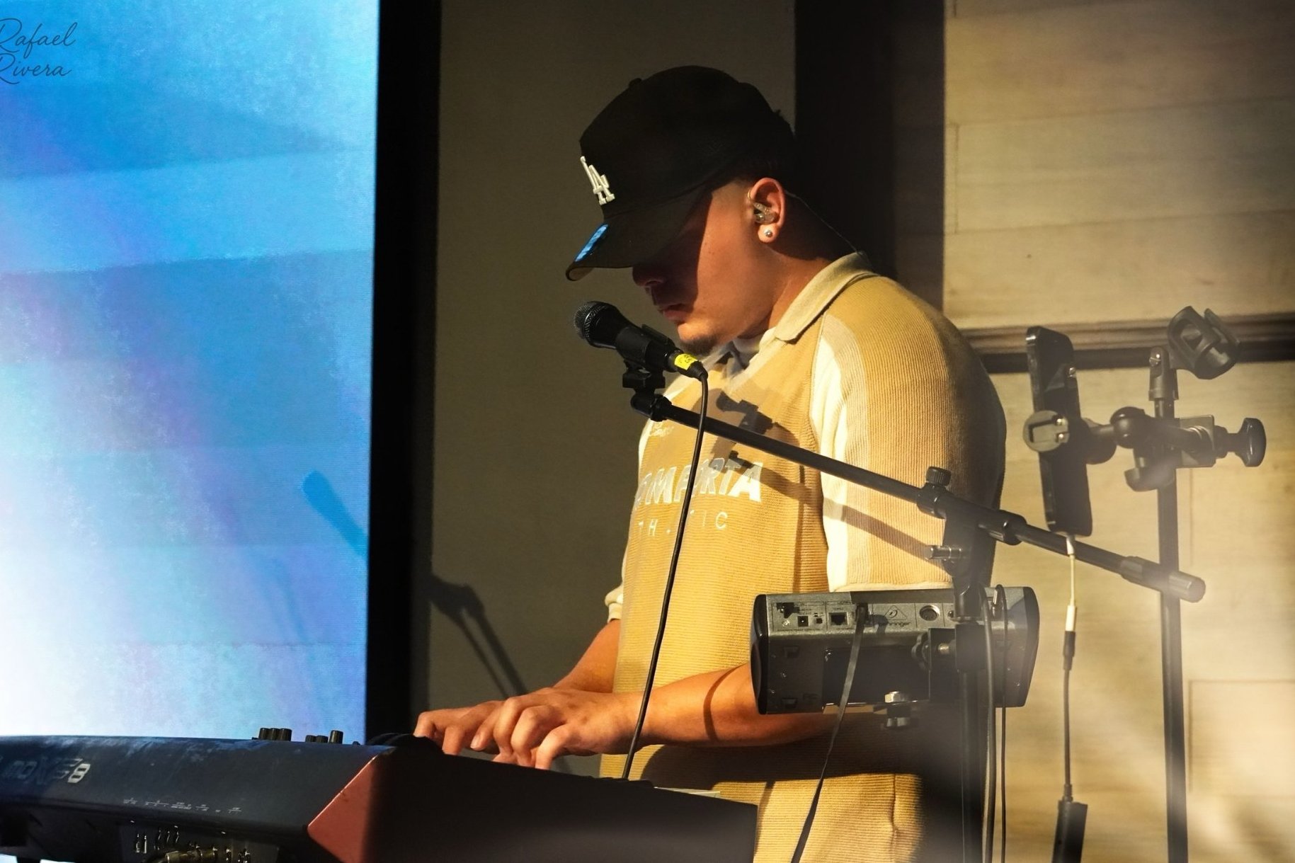 Worship team leading a gathering